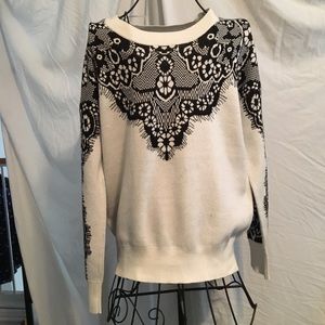 Potter’s Pot Fun Black and White Sweater